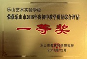 2018年初中教学质量综合评估一等奖