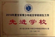 2019年空军青少年航空学校招生工作先进学校